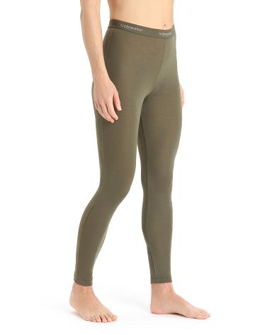 Women's Icebreaker Merino 175 Everyday Thermal Leggings Base Layers Loden | CA 1048ILHS